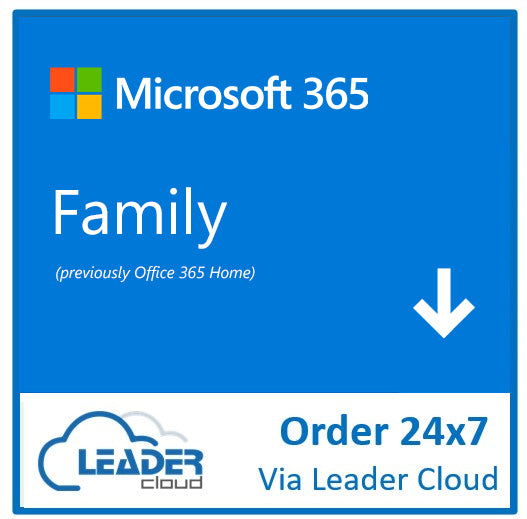 Microsoft ESD 365 Family / Home ( ESD Product Key Via Leader CSP Portal - No Refund)