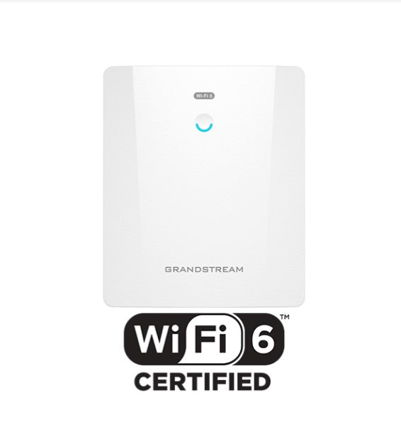 Grandstream GWN7664ELR 4x4 802.11ax Wi-Fi 6 Outdoor Long Range AP, AX6000, 1 x 2.5 Gbe + 1 x 2.5 SFPÂ Ports, HE160, Bluetooth, Integrated Antenna