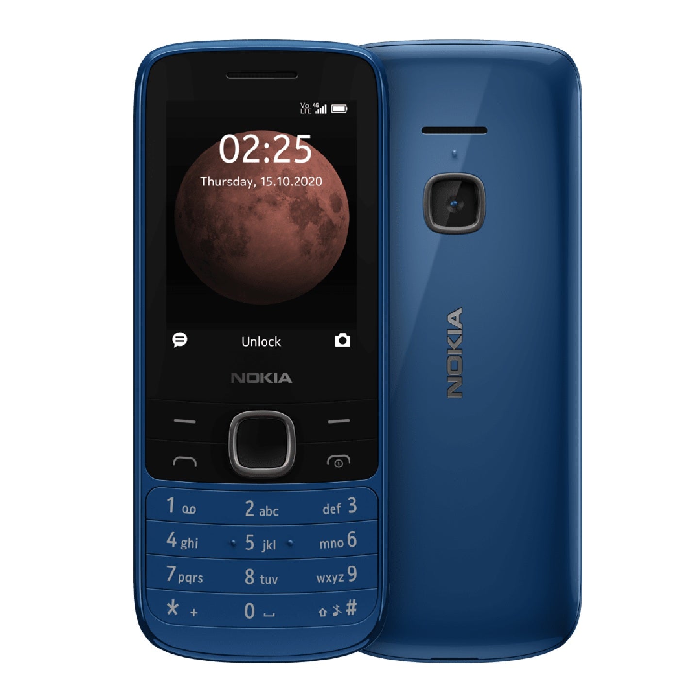 Nokia 225 4G 128MB - Classic Blue (1GF025FPG2L10)*AU STOCK*, 2.4' , 64MB/128MB, 0.3MP, Dual SIM, 1150mAh Removable, Bluetooth v5.0, 2 Years Warranty | Mobiles Warehouse