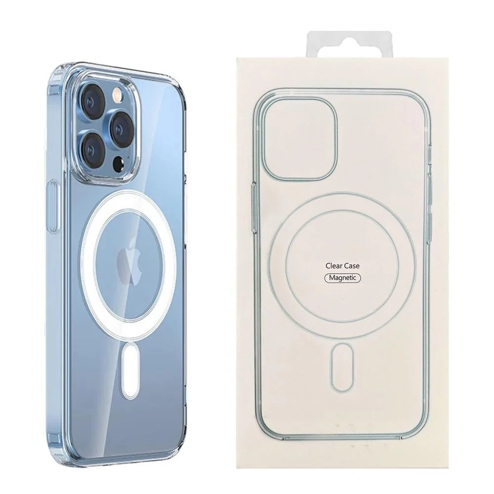 Generic Apple iPhone 16 Plus Clear Case with MagSafe - Crystal Clear, 360° Rotating, Scratch Resistant, Durable & Lightweight, ShockProof