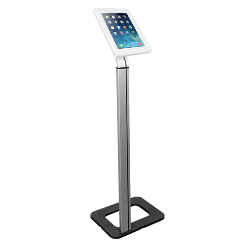 Brateck Anti-theft Tablet Kiosk Floor Stand with Aluminum Base Fit Screen Size 9.7'-10.1', 368x277x1131mm Anti-theft Lock with a Key (LS)