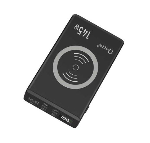 Oxhorn USB C PD Laptop Power Bank 145w 20,000mAh 2 USB-C 1 USB-A Wireless Charge PD3.0 QC4.0 for Macbook, HP,Tablet. Smartphone, Camera Save on plane