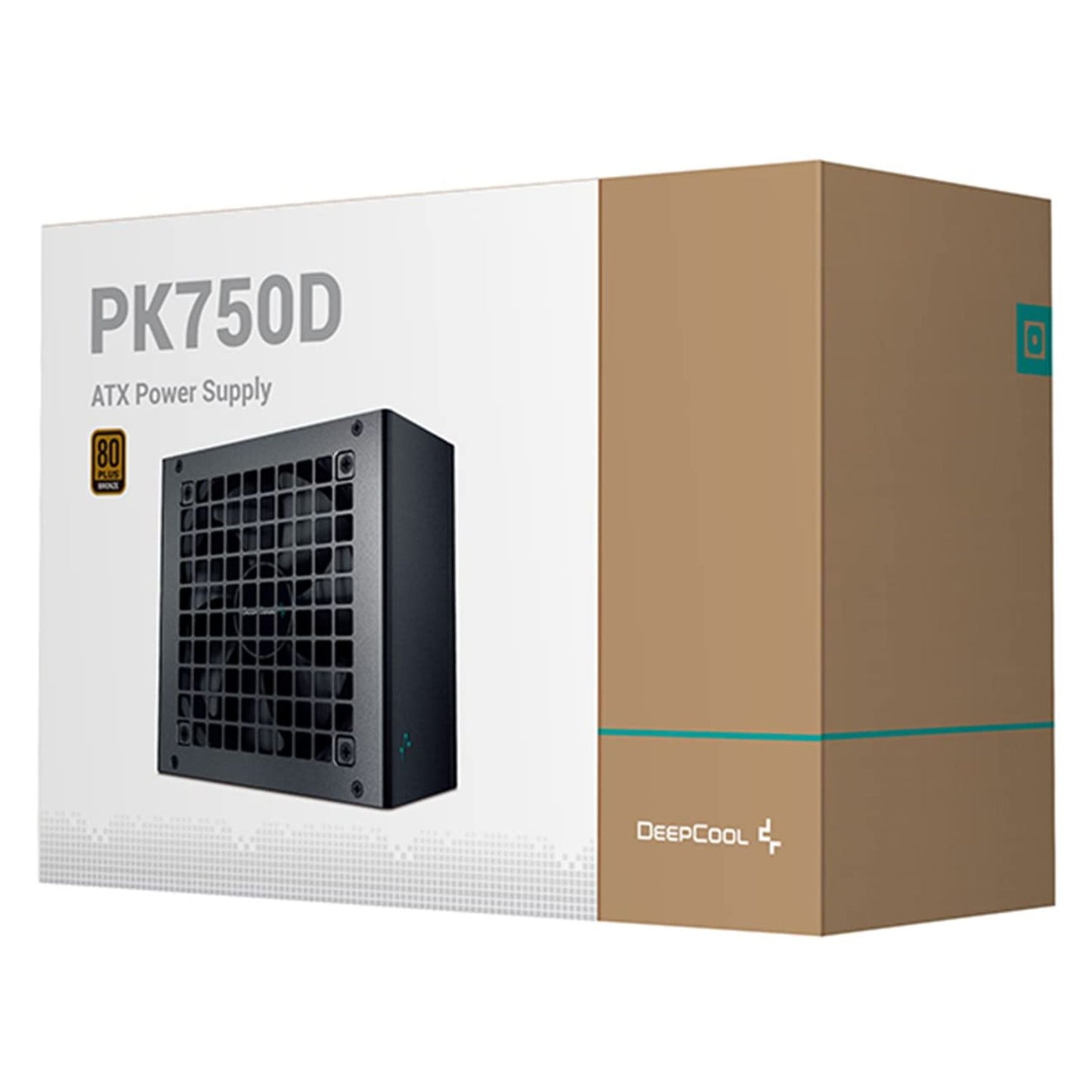 DeepCool PK750D 750W 80+ Bronze Power Supply Unit, 120mm Fan, Taiwan Capacitor, DC to DC, ATX12V V2.4, 100,000 MTBF, 85% Efficiency 5YW