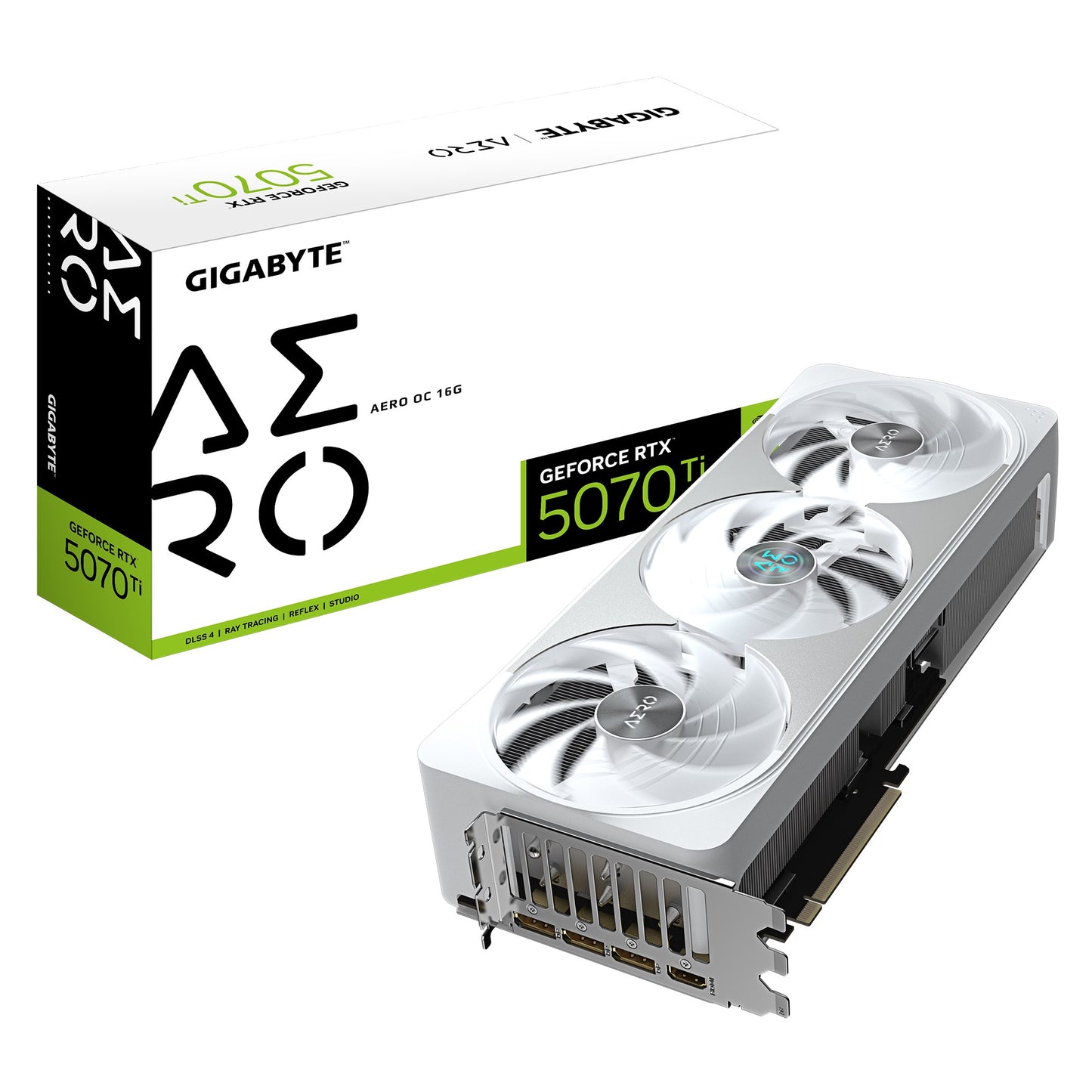 Gigabyte GV-N507TAERO OC-16GD, GeForce RTXâ„¢ 5070 Ti, CUDA 8960, 16 GB, GDDR7, PCI-E 5.0, 750W, HDMI 2.1b x1