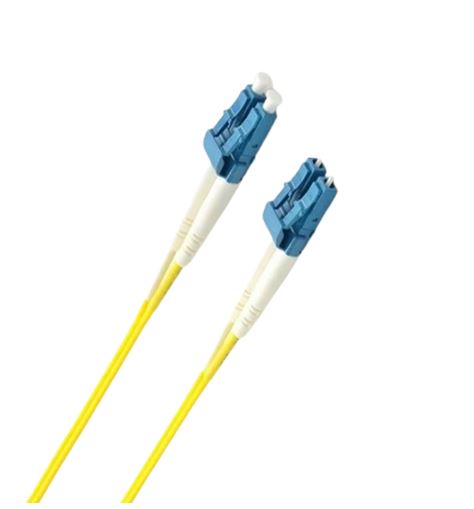 8ware 7m LC-LC OS2 Single Mode Dual-Core Fibre Optic Cable UPC Duplex Armoured Low Smoke Zero Halogen (LSZH) Jacket Yellow