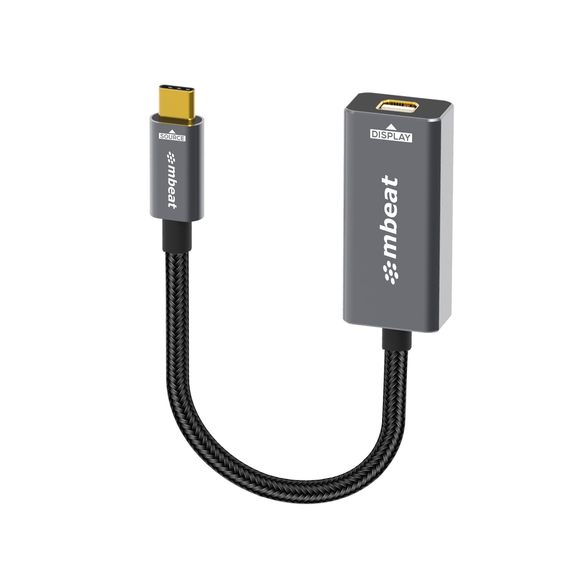 mbeat Tough Link USB-C to Mini DisplayPort Adapter  Host Interface: USB-C 3.2 Gen 2 Up to 4K@60Hz (3840Ã—2160) Product Weight:Â 19.2g