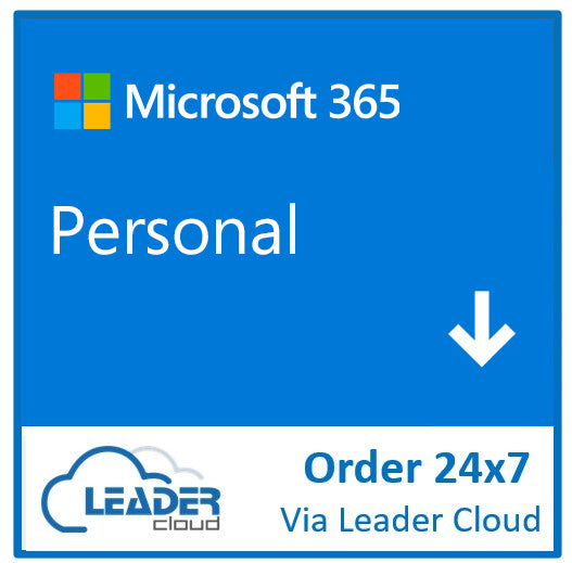 Microsoft 365 Personal l ESD Product Key Via EMAIL - No Refund (Available through Leader CSP Portal)