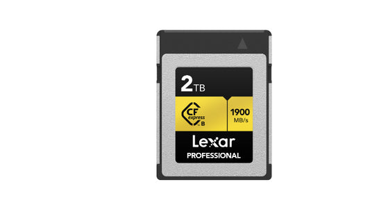 Lexar Professional Cfexpress Type B gold series 2TB â€“ CFexpress Type B 1900MB/s read / 1500MB/s write,minimum sustained write speeds of 1300MB/s1