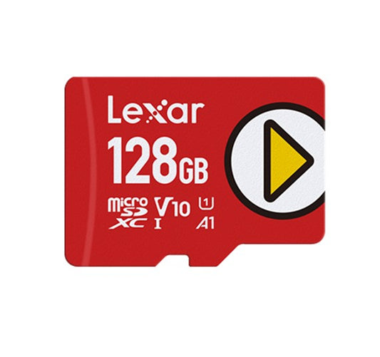 Lexar PLAY microSDXCâ„¢ UHS-I card 128GB Class 10, U3, V30, A2, up to 205MB/s read, up to 140MB/s write 128GB â€“ Class 10, U3, V30, A2, up to 205MB/s rea