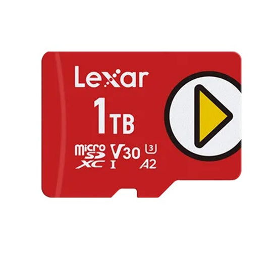 Lexar PLAY microSDXCâ„¢ UHS-I Card 1TB â€“ up to 160MB/s read, up to 100MB/s write 1 High-speed performance for gaming devices featureA1/A2 class wide ran