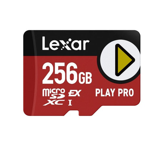 Lexar PLAY PRO microSDXCâ„¢ Express Card 256GB, microSDXC, high performance, microSD Express, up to 900MB/s read and 600MB/s write