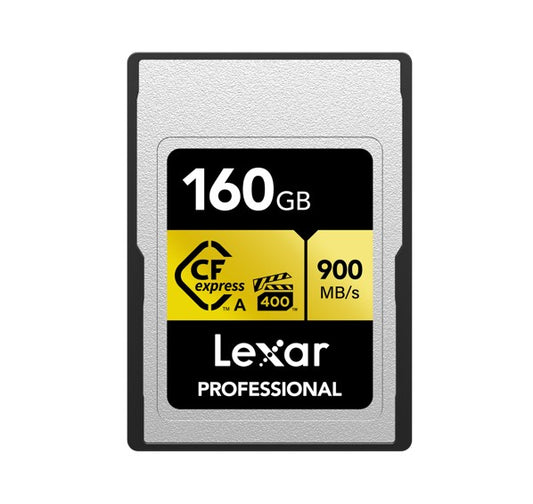Lexar Professional  CFexpress â„¢Type  A  card Gold series 160GB -- CFexpress Type A Professional Gold Series, up to  900MB/s read, 800MB/s write