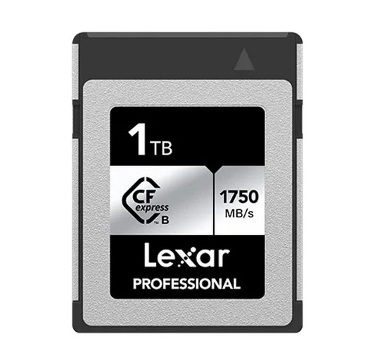 Lexar Professional CFexpressâ„¢ Type B card Silver Series 1TBâ€”Up to 1750MB/S read, up to 1300MB/s write,minimum sustained write speed 850MB/s1