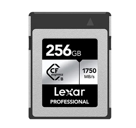 Lexar Professional CFexpressâ„¢ Type B card Silver Series 256GBâ€”Up to 1750MB/s read, up to 1300MB/s write,minimum sustained write speed 480MB/s1