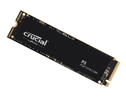 Crucial P3 1TB Gen3 NVMe SSD 3500/3000 MB/s R/W 220TBW 650K/700K IOPS 1.5M hrs MTTF Full-Drive Encryption M.2 PCIe3 5yrs ~CT1000P3PSSD8