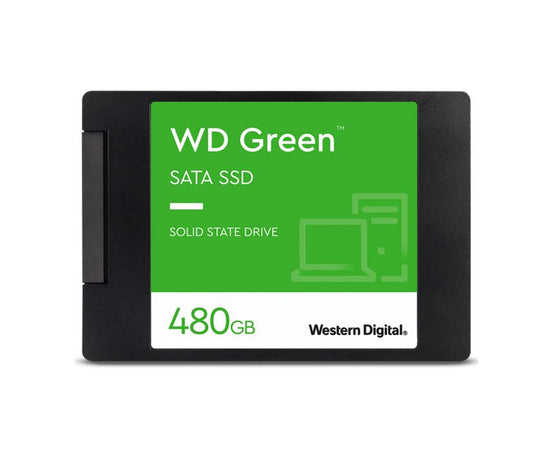 Western Digital WD Green 480GB 2.5' SATA SSD 545R/430W MB/s 80TBW 3D NAND 7mm 3 Years Warranty (LS) replacement WDS480G5G0A