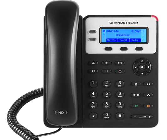 Grandstream GXP1625 2 Line IP Phone, 2 SIP Accounts, 132x48 Backlit Graphical LCD Display, HD Audio, Powerable Via PoE