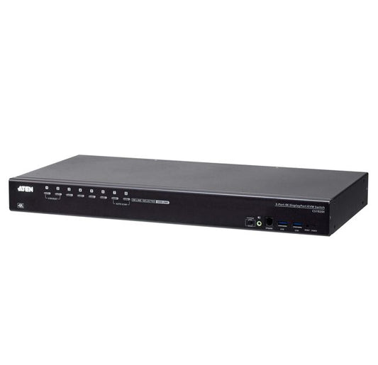 Aten CS19208 8-Port USB 3.0 4K Display Port KVM Switch, Superior video quality, Cascadable to two levels, Multi-display feauture, Video DynaSyncâ„¢