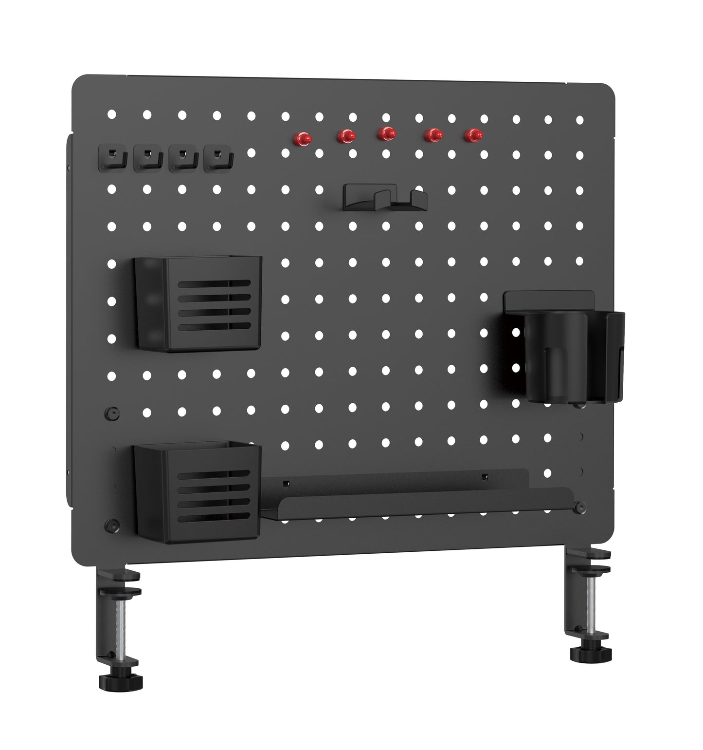 Brateck Desktop Storage Bracket, Clamp Mounting Design: firmly attaches to the table, providing great stability (LS)