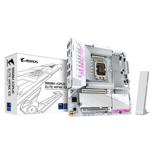 Gigabyte M/B B860M A ELT WF6E ICE 1.0, Intel Â® B860, 4 x DDR5 up to 256 GB, 2x HDMI, 2 x PCI Express x16, 3 x M.2, 4 x SATA, 9x USB 3.2