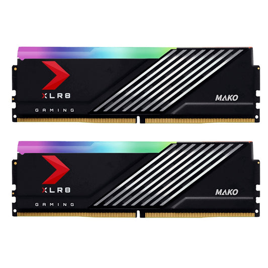 PNY XLR8 Gaming MAKO EPIC-X RGBâ„¢ DDR5 6400MHz (PC5-51200) 32GB(2x16GB)/ Voltage 1.4V MD32GK2D5640032MXRGB HYNIX
