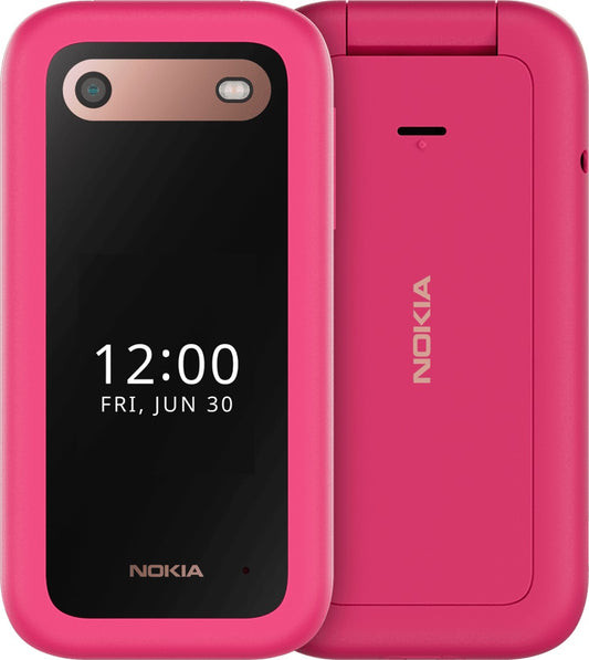 Nokia 2660 Flip 4G 128MB - Pop Pink (1GF012HPC1A04)*AU STOCK*, 2.8', 48MB/128MB, 0.3MP, Dual SIM, 1450mAh Removable, 2 Years Warranty | Mobiles Warehouse