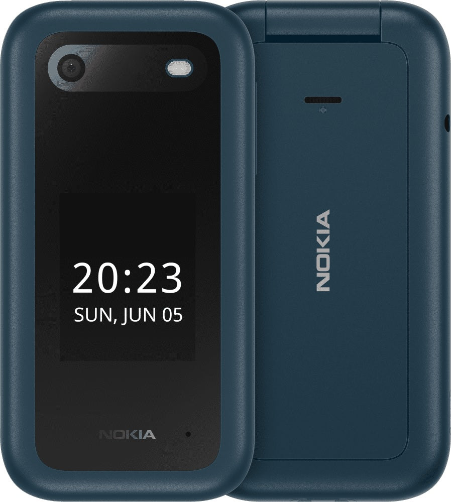 Nokia 2660 Flip 4G 128MB - Blue (1GF012HPG1A02)*AU STOCK*, 2.8', 48MB/128MB, 0.3MP, Dual SIM, 1450mAh Removable, 2 Years Warranty | Mobiles Warehouse