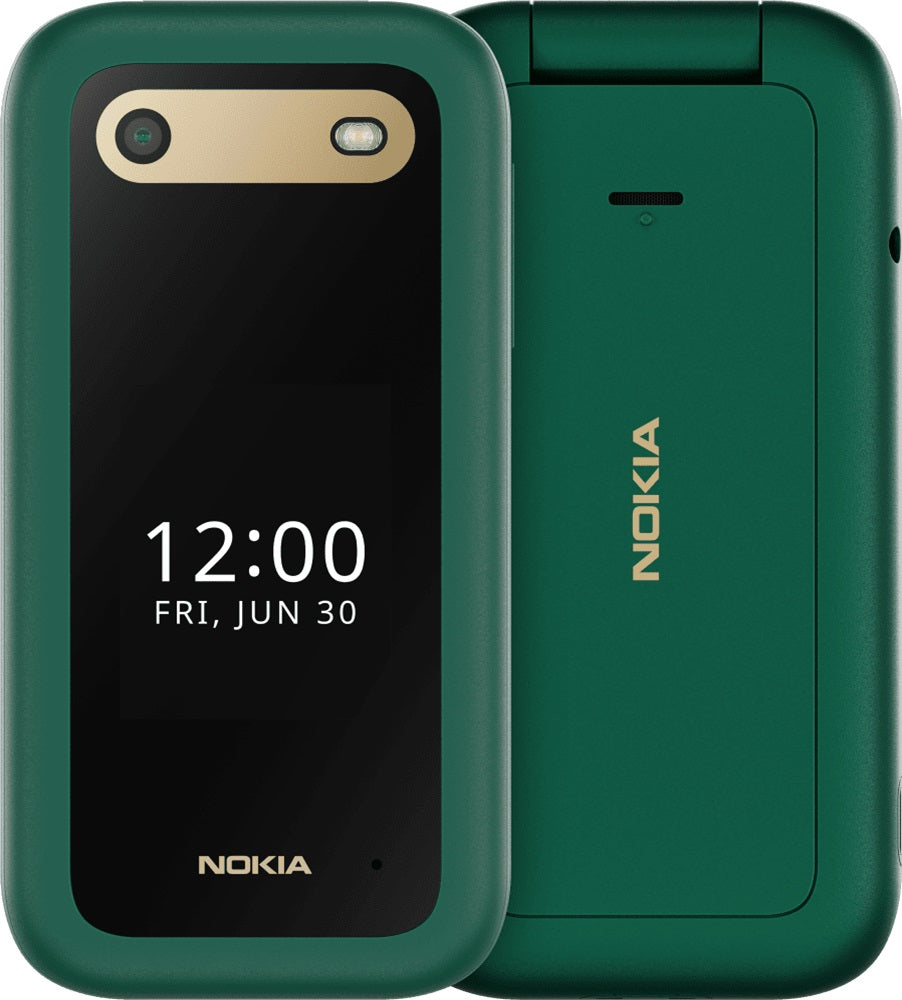 Nokia 2660 Flip 4G 128MB - Lush Green (1GF012HPJ1A05)*AU STOCK*, 2.8', 48MB/128MB, 0.3MP, Dual SIM, 1450mAh Removable, 2 Years Warranty | Mobiles Warehouse