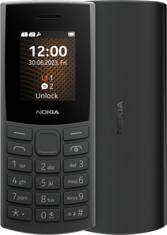 Nokia 105 4G 32GB (2023) - Charcoal (1GF018VPA1L01)*AU STOCK*, 1.8', 32GB, Dual SIM, 1450mAh, 2 Years Warranty | Mobiles Warehouse
