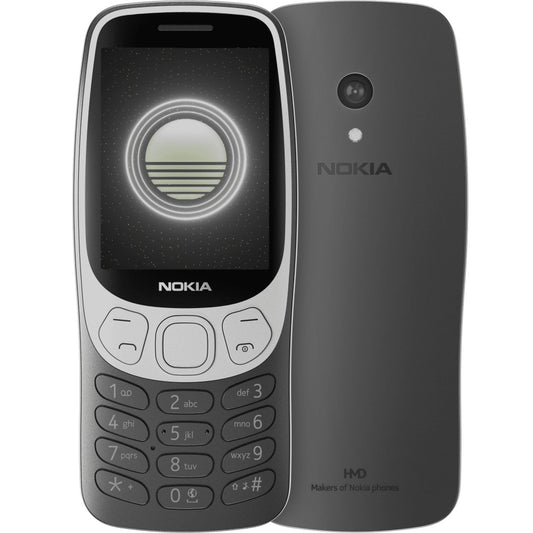 Nokia 3210 4G 128MB - Grunge Black (1GF025CPA2L06) *AU STOCK*, 2.4', 2.8', 64/128MB, 2MP, Dual SIM, 1450mAh Removable, 2 Years Warranty | Mobiles Warehouse