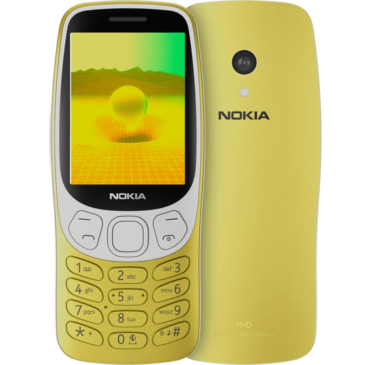 Nokia 3210 4G 128MB - Gold (1GF025CPD4L04) *AU STOCK*, 2.4', 2.8', 64/128MB, 2MP, Dual SIM, 1450mAh Removable, 2 Years Warranty | Mobiles Warehouse