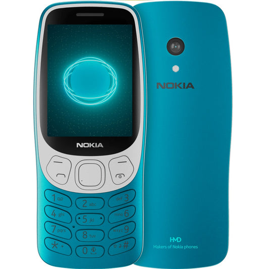 Nokia 3210 4G 128MB - Scuba Blue (1GF025CPJ2L04) *AU STOCK*, 2.4', 2.8', 64/128MB, 2MP, Dual SIM, 1450mAh Removable, 2 Years Warranty | Mobiles Warehouse
