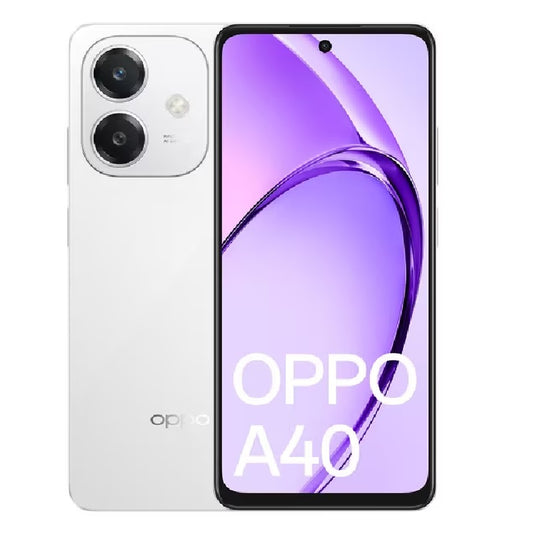 Oppo A40 4G 128GB - Starlight White (CPH2669AU White)*AU STOCK*, 6.67', HD+, 90Hz, 6GB/128GB, 50MP/5MP, Dual SIM, 5100mAh, 2 Years Warranty