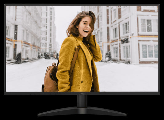 AOC 27' IPS, 100Hz, 250cd/m2,  Full HD 1920 Ã— 1080, 3-Way Frameless Slim- HDMI , VGA Tilt Low Blue Mode Flicker Free, VESA 100mm, Monitor (LS)