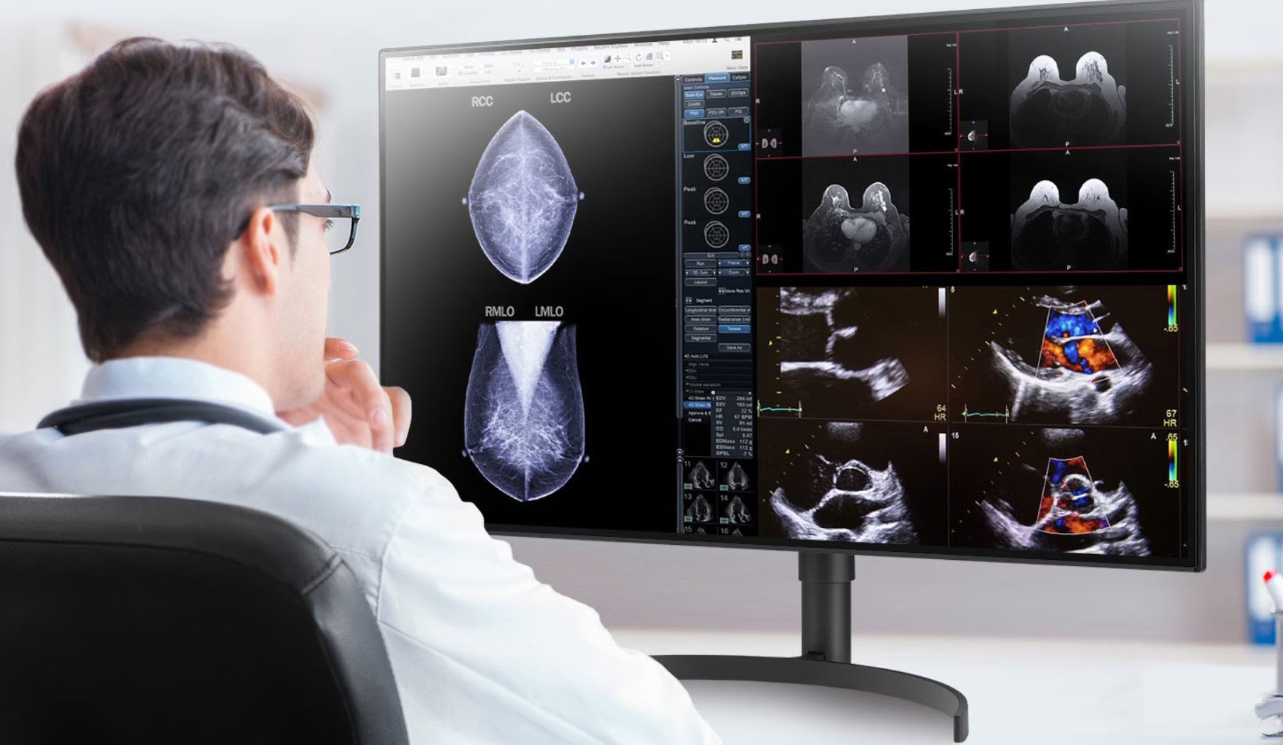 LG 32' 32HL512D-B IPS Diagnostic, Multi-Input, PBP,  Height Adjust, Realistic Colour, Pathology Mode, Monitor. Project and Professional