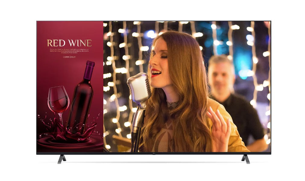 LG 86' UHD TV Signage. 4K Slim, Web OS.