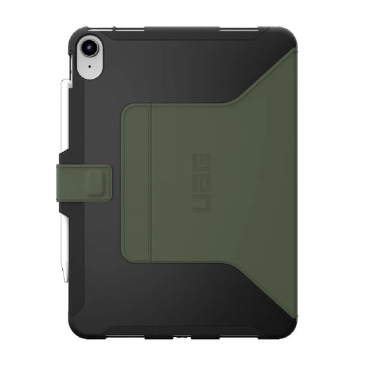 UAG Scout Apple iPad (10.9') 11th Gen (A16) / iPad 10th Gen Folio Rugged Case (Black/Olive) - (12339I114072), DROP+ Military Standard, 1 Year Warranty