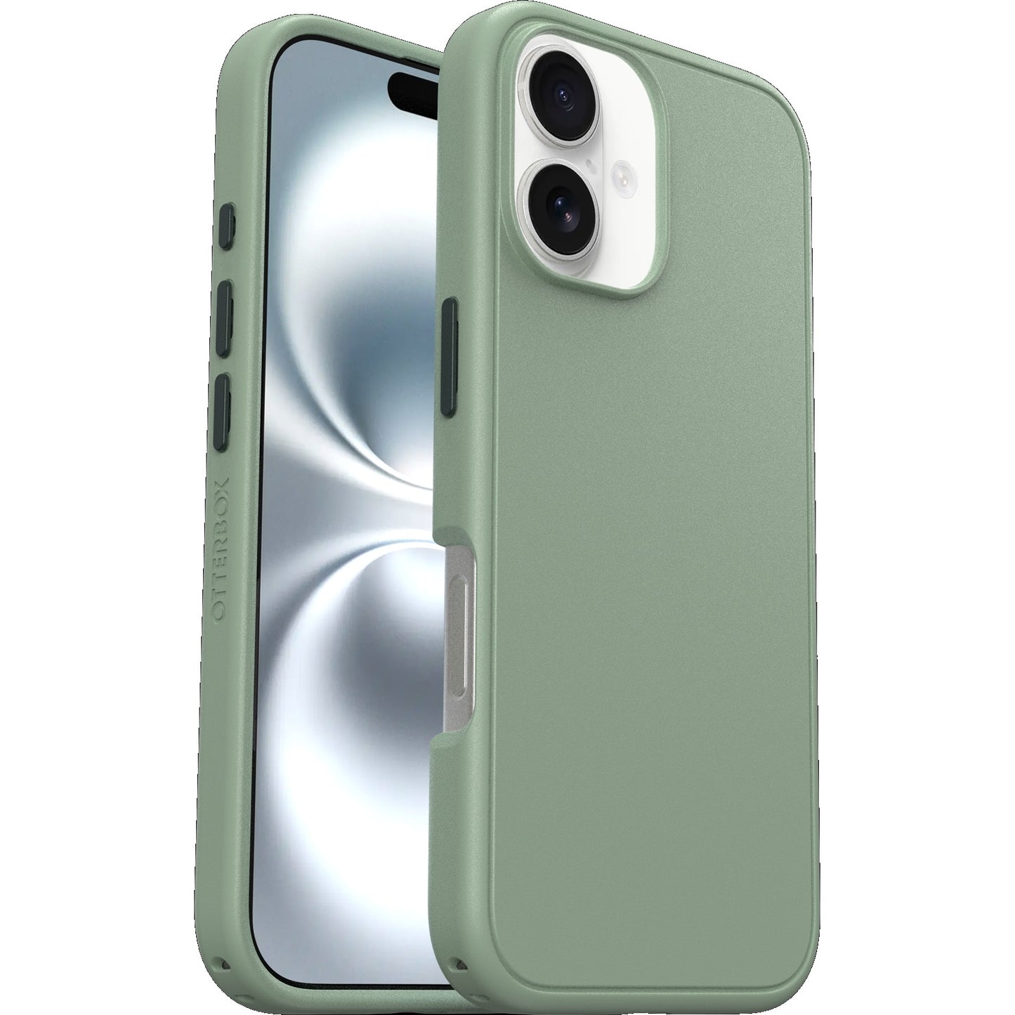 OtterBox Symmetry MagSafe Apple iPhone 16 Plus (6.7') Sagebrush (Green) - (77-96516), DROP+ 3X Military Standard, Ultra-Sleek, 7 Years Warranty
