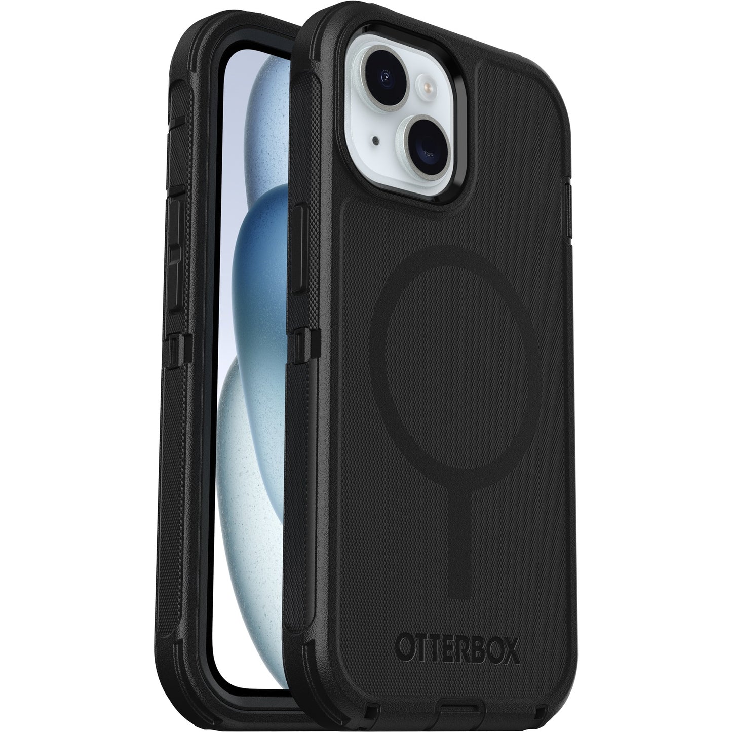 OtterBox Defender MagSafe Apple iPhone 16e/ iPhone 15/ iPhone 14/ iPhone 13 (6.1') Case Black- (77-97534), DROP+ 7X Military Standard,7 Years Warranty