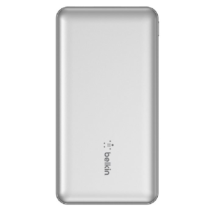 Belkin BoostCharge Power Bank 10K (3 Port) - Silver(BPB011BTSL),