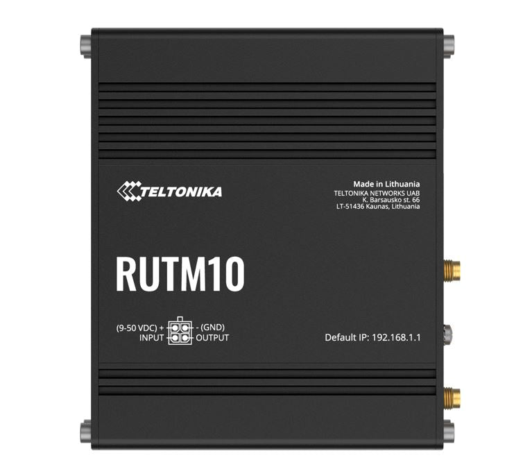 Teltonika RUTM10 wired with 4x Gigabit Ethernet ports, Dual-band Wi-Fi, 128 tag/port-based VLANs, PSU included