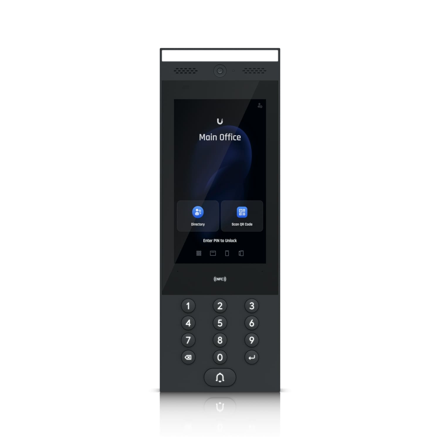 Ubiquiti Intercom,In/Outdoor Intercom Terminal, Manage Residential &Commercial Building Entry Request, IP65, Bluetooth 4.2/ NFC Connect