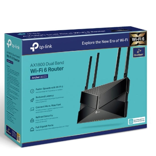 TP-Link Archer AX1800 AX1800 Dual-Band Wi-Fi 6 Router, 574 Mbps at 2.4 GHz + 1201 Mbps at 5 GHz, Dual-Core CPU, 1Ã— Gigabit WAN Port + 4Ã— Gigabit LAN P