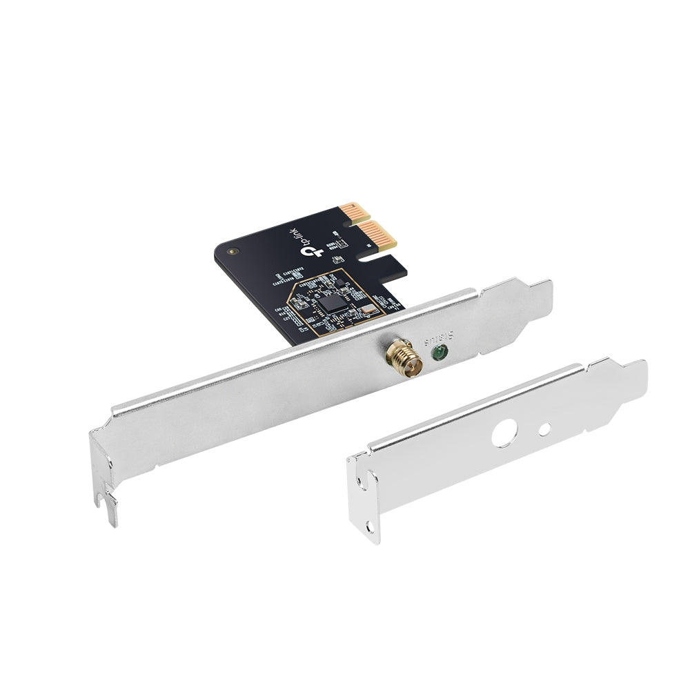 TP-Link Archer T2E AC600 Wireless Dual Band PCI Express Adapter, 433Mbps @ 5Ghz, 200Mbps @ 2.4Ghz, 1Ã— High Gain External Antennas