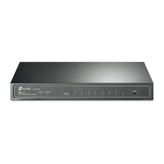 TP-Link SG2008 JetStream 8-Port Gigabit Smart Switch PORT: 8Ã— Gigabit RJ45 Ports: Desktop Steel Case, Static Routing,Omada