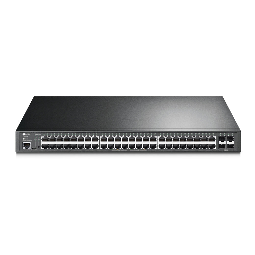 TP-Link SG3452P JetStream 52-Port Gigabit L2+ Managed Switch with 48-Port PoE+, 384W PoE Budget, Integrated into Omada SDN,  48Ã— Gigabit PoE+ Ports, 4