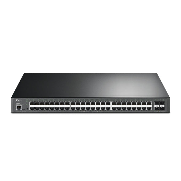 TP-Link SG3452XP JetStream 48-Port Gigabit and 4-Port 10GE SFP+ L2+ Managed Switch with 48-Port PoE+  Omada, 48Ã— Gigabit PoE+ Ports, 4Ã— 10G SFP+ Slots