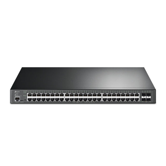 TP-Link SG3452XP JetStream 48-Port Gigabit and 4-Port 10GE SFP+ L2+ Managed Switch with 48-Port PoE+  Omada, 48Ã— Gigabit PoE+ Ports, 4Ã— 10G SFP+ Slots