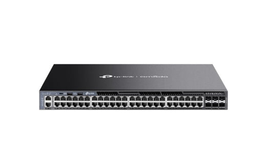 TP-Link SG6654X Omada 48-Port Gigabit Stackable L3 Managed Switch with 6 10GE SFP+ Slots, 48Ã— Gigabit RJ45 Ports, 6Ã— 10G SFP+ Slots, RJ45/Type C USB C