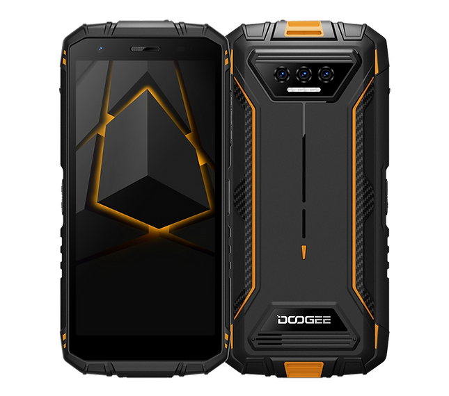 Doogee S41T – 4GB+64GB Rugged Smartphone - Volcano Orange + Bonus Belkin Boost Charge Power Bank 10K (3 Port) - Valued $59.95)